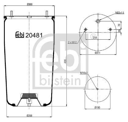 Bellow, air suspension