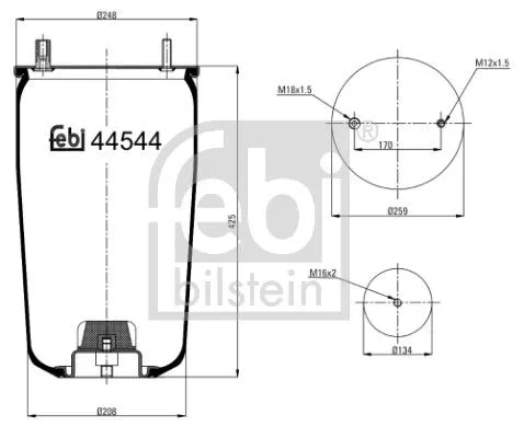 Bellow, air suspension