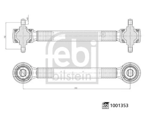 Control/Trailing Arm, wheel suspension